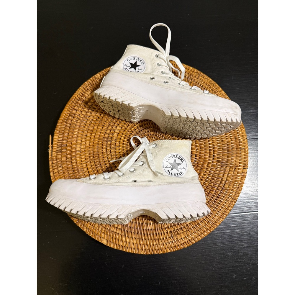 Converse All Star Lugged 2.0 High Top White Platform A00871C Womens 7.5 - Picture 5 of 8